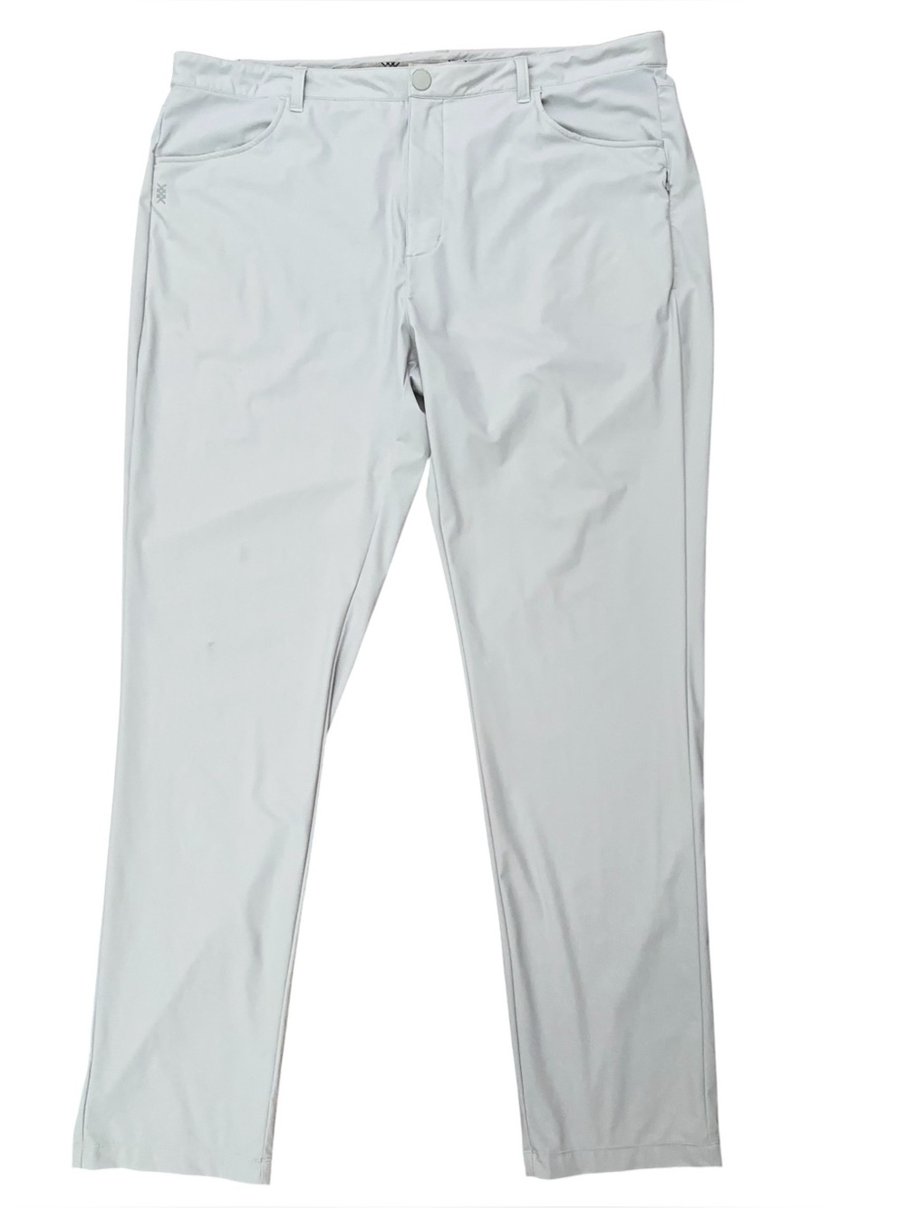 Rhone Commuter Five Pocket Pants Mens Size 40 Performance Stretch Light Gray